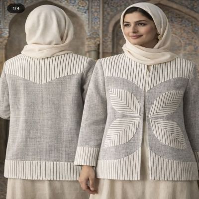 کت زنانه نسیم | پنبه دست‌بافت مزون‌دوز تک‌نسخه